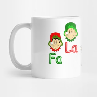 FA LA LA  Elf Christmas Gift Mug